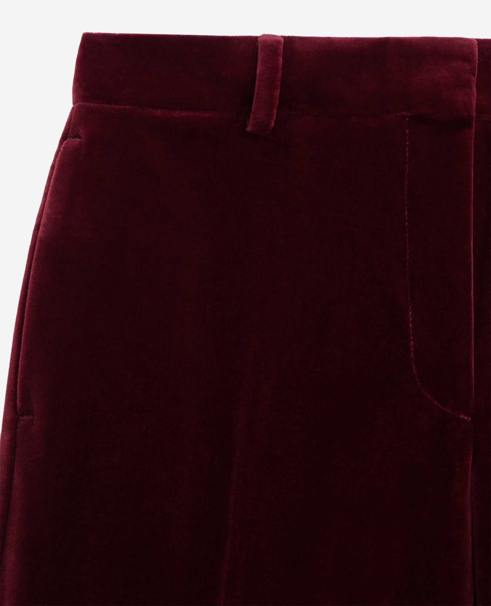 Velvet Suit Trousers | Women | Burgundy