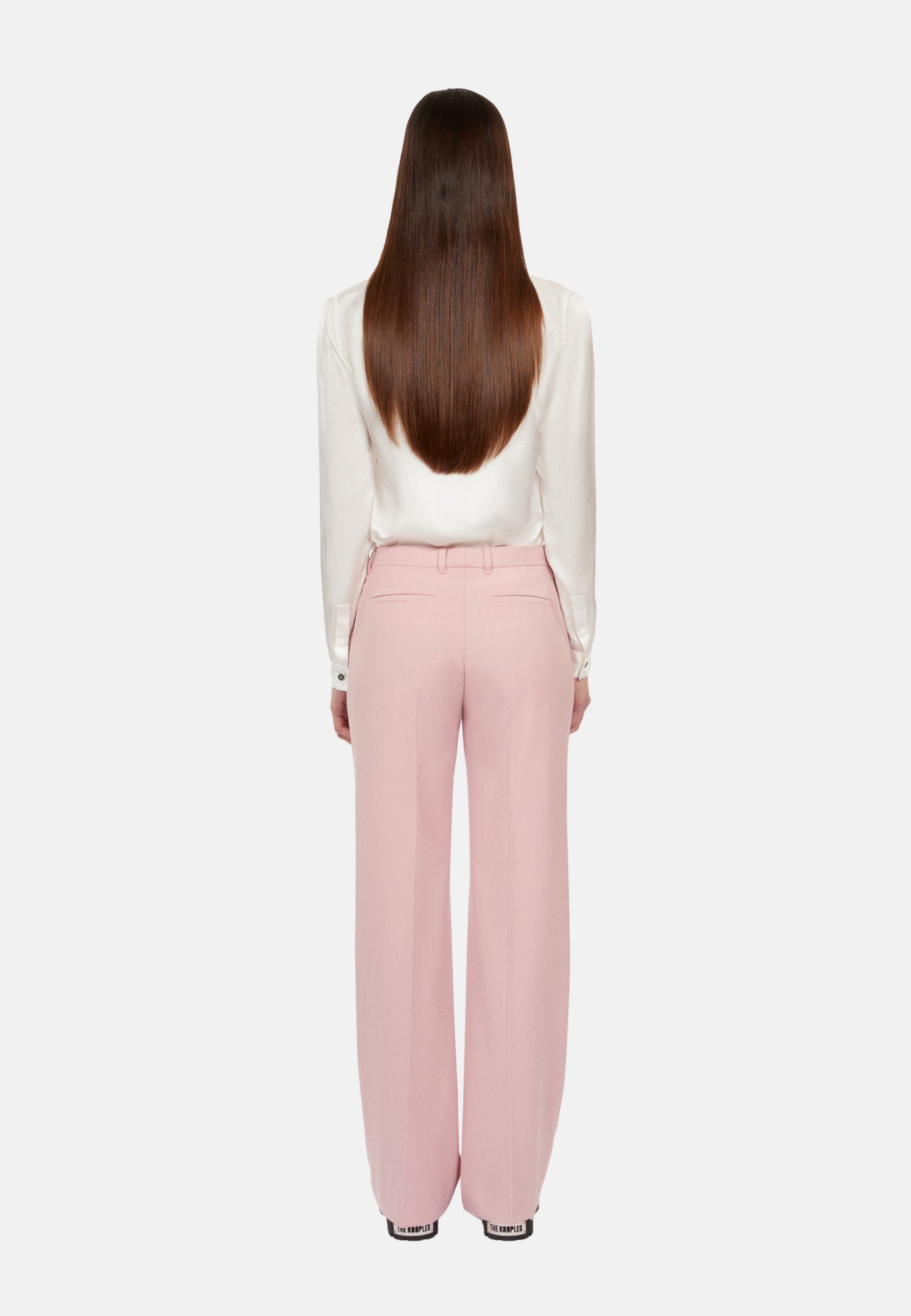 Wool-Blend Suit Trousers | Women | Pastel Pink