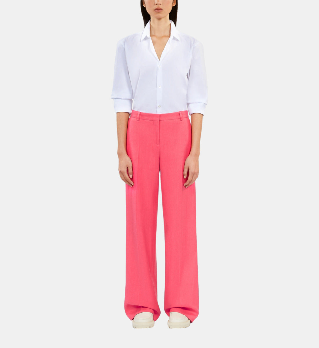 Fuchsia Suit Trousers | Women | Retro Pink