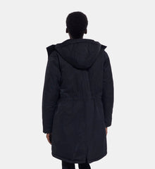 Long Parka With The Kooples Logo | Women | Black