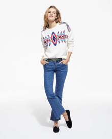 Embroidered Wool Sweater | Women | Off White