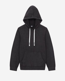 Cotton And Wool Hooded Sweater | Women | Black Washed