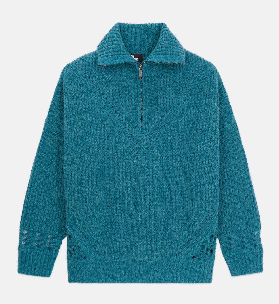 Wool-Blend Sweater | Women | Blue Petrol