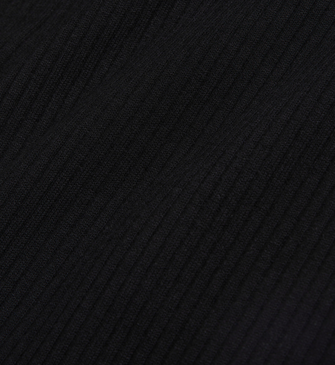 Ribbed Fine Knit Sweater | Women | Black