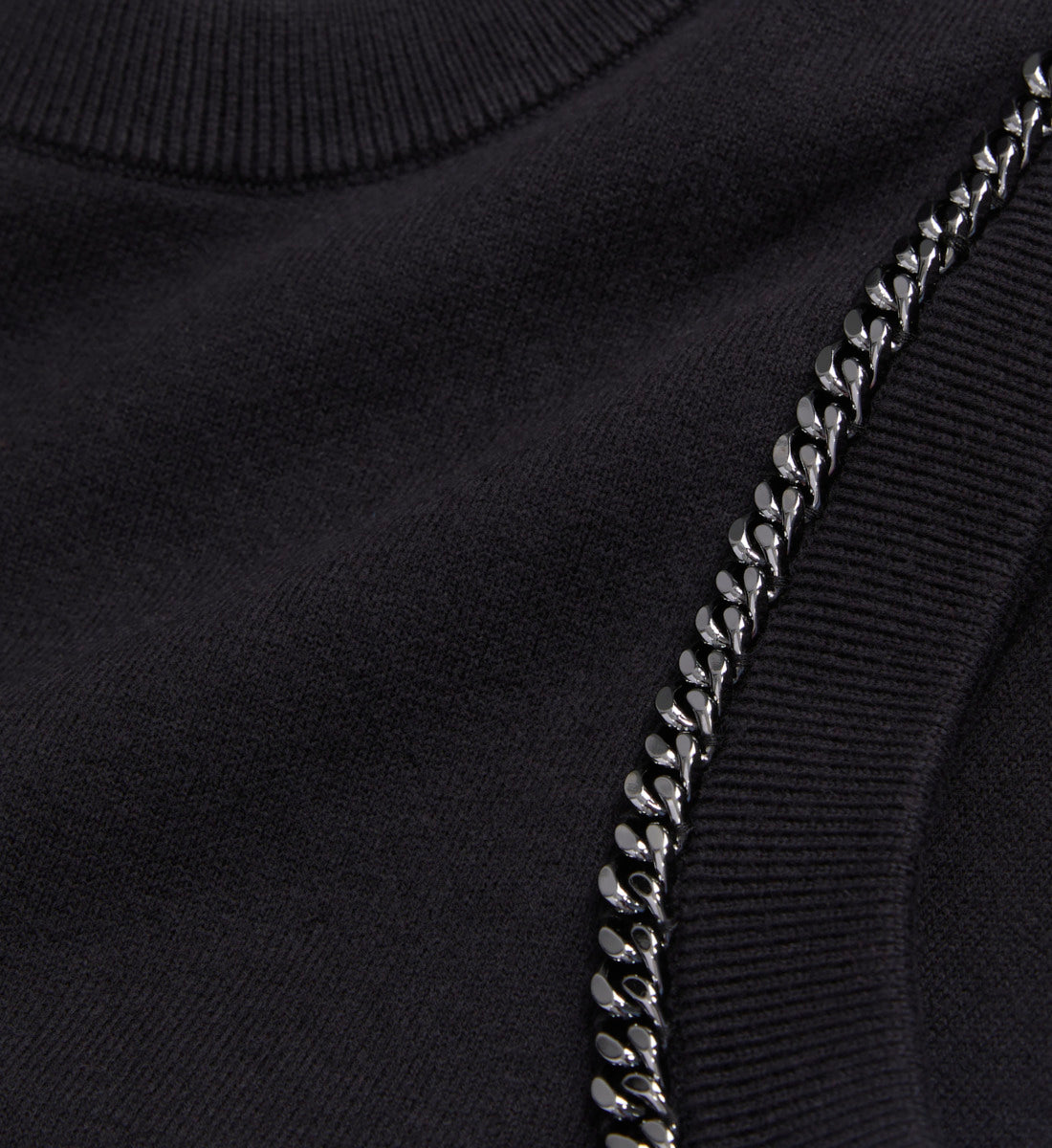 Knit Sweater With Chains | Women | Black