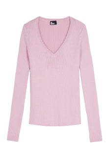 Ribbed Knit Sweater | Women | Pink