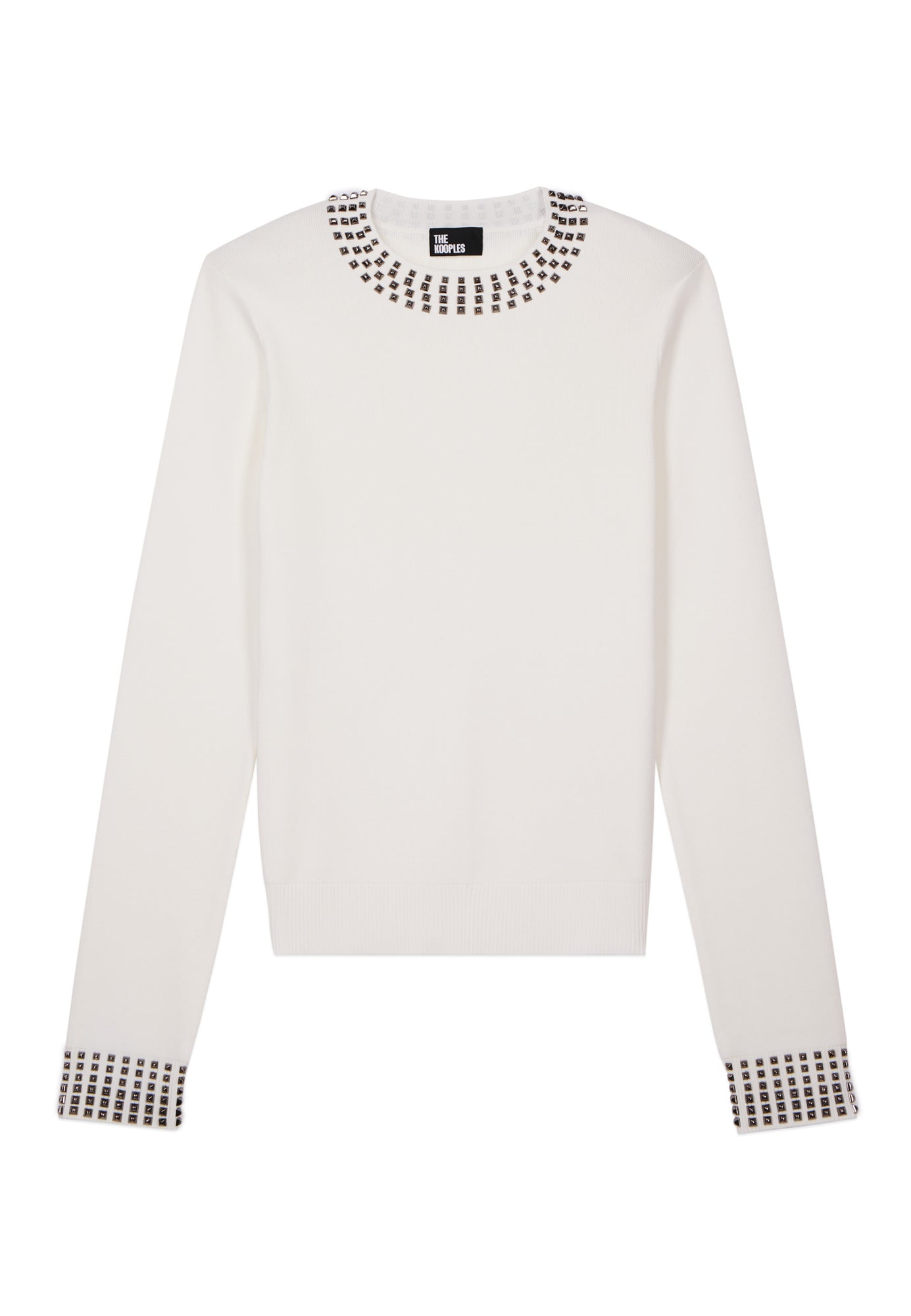 Sweater With Spikes | Women | Ecru