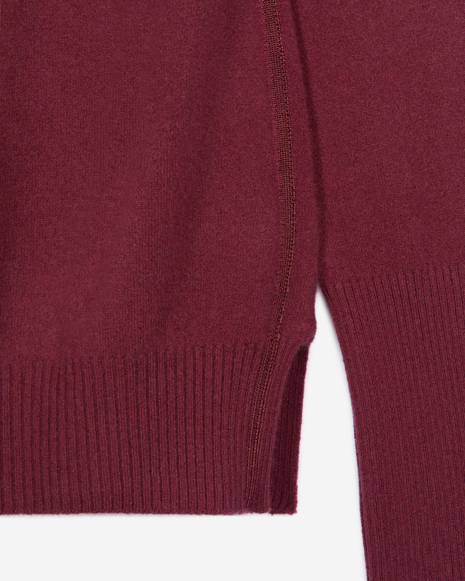 Burgundy Cashmere Sweater | Women | Aubergine