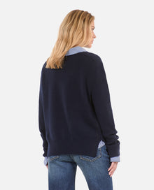 Blue Cashmere Sweater | Women | Navy