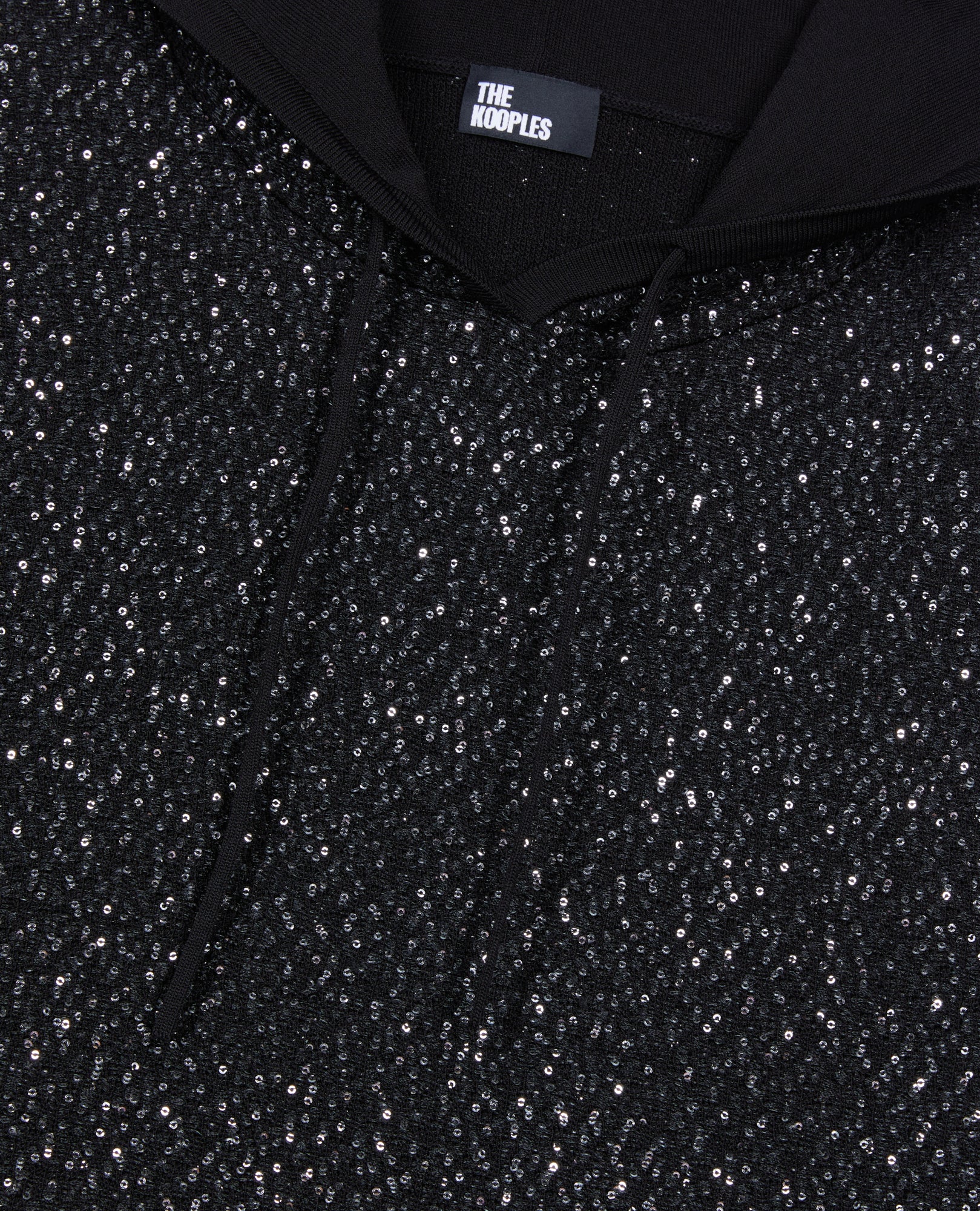 Knit Sequin Sweatshirt | Women | Black