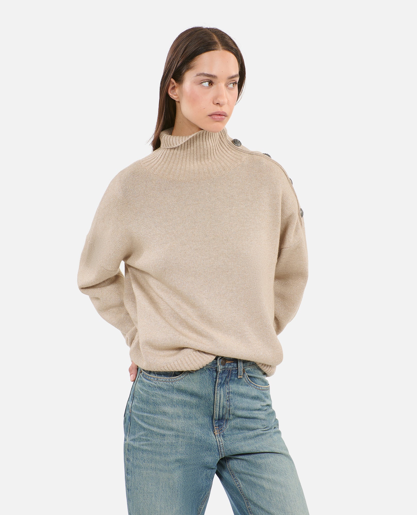 Wool And Cashmere Sweater | Women | Camel