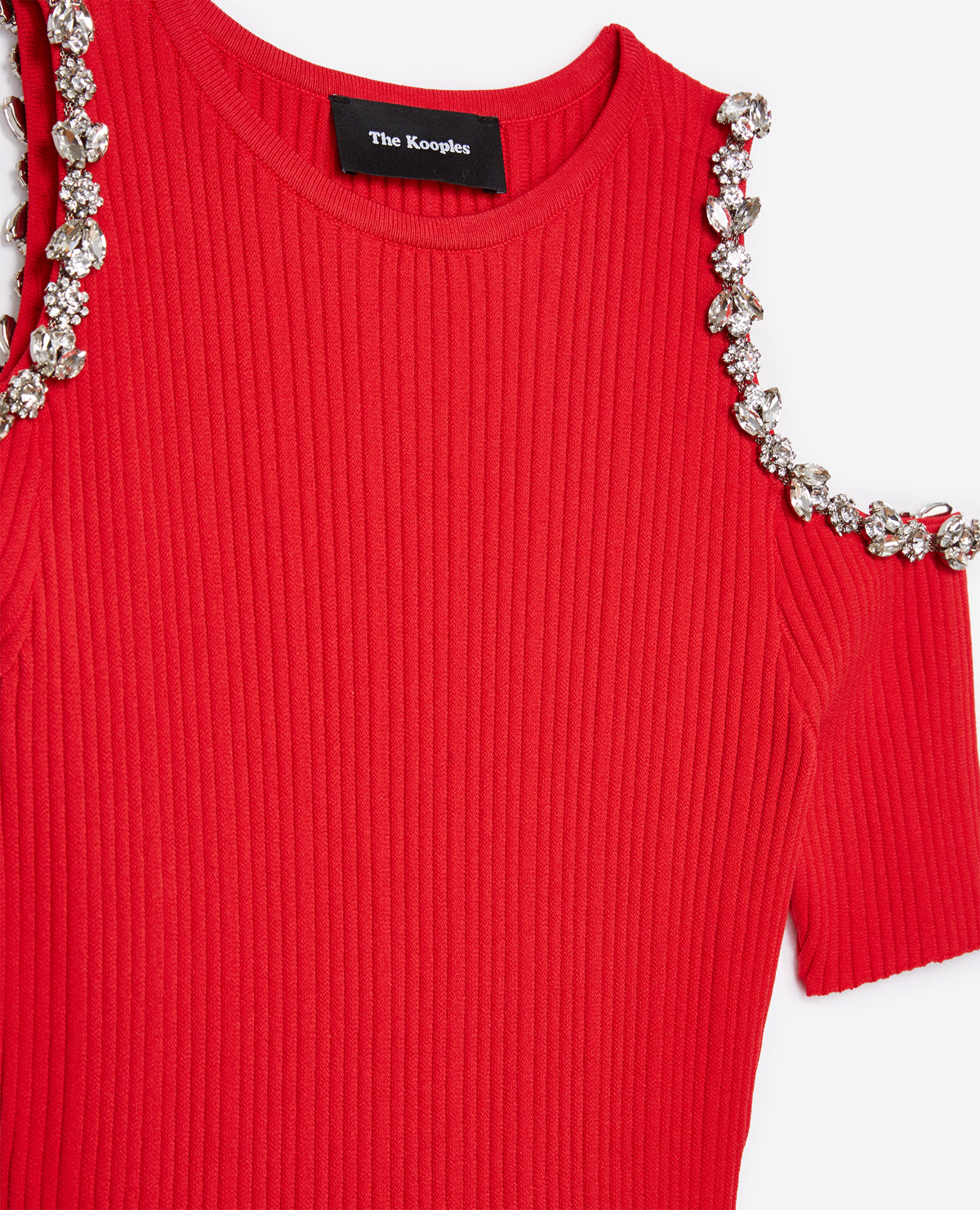 Knit Dress With Jewels | Women | Red