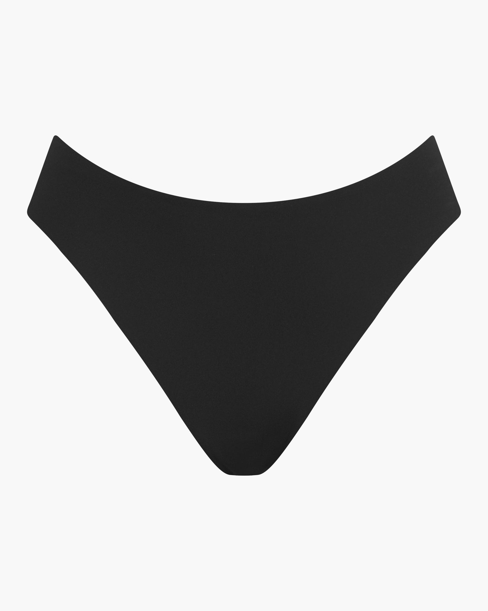 Black Thong - Free Cut Micro High Waisted Thong