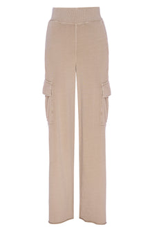 AMO Denim Cargo Sweatpant in Taupe