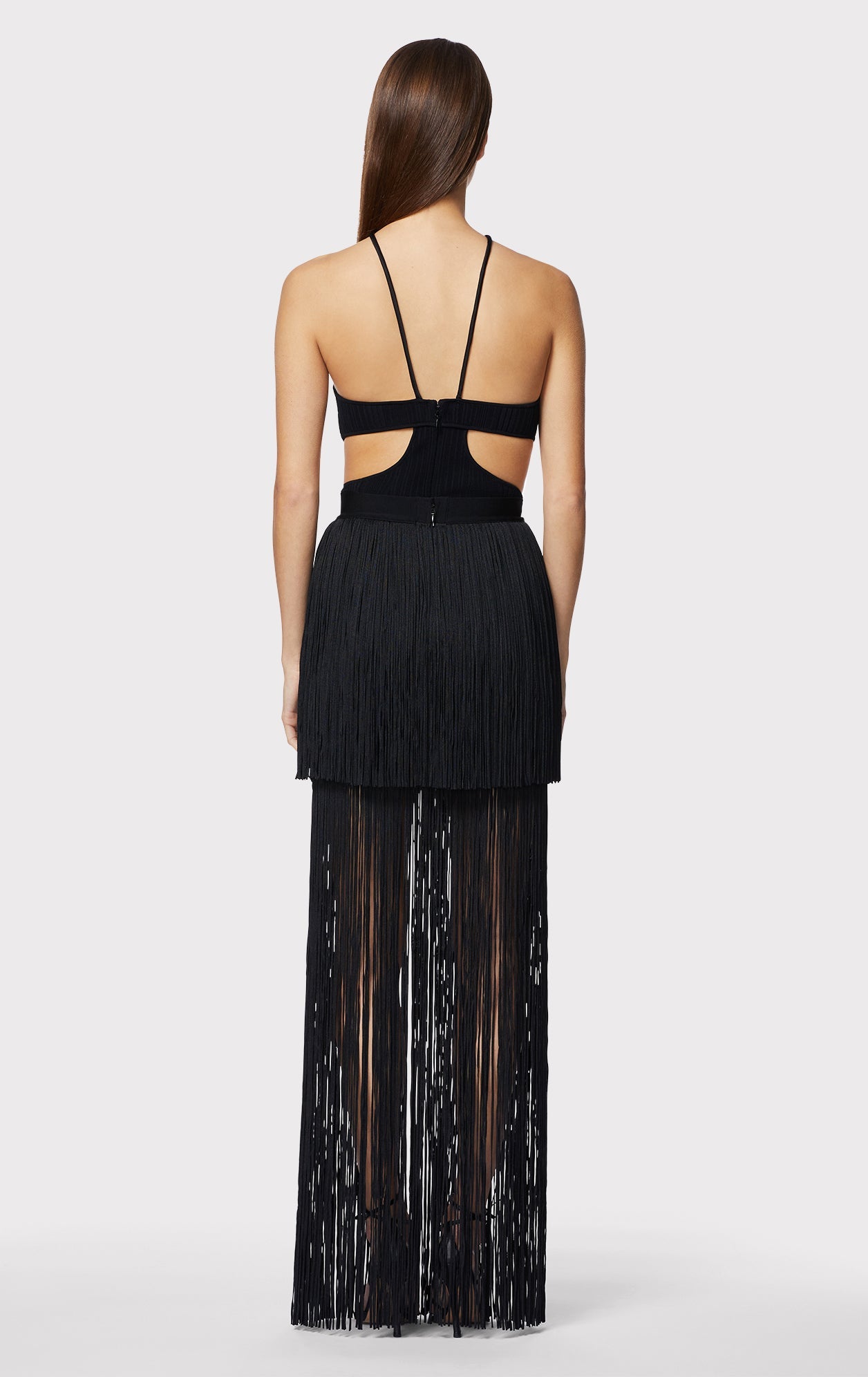 Tiered Fringe Skirt | Black