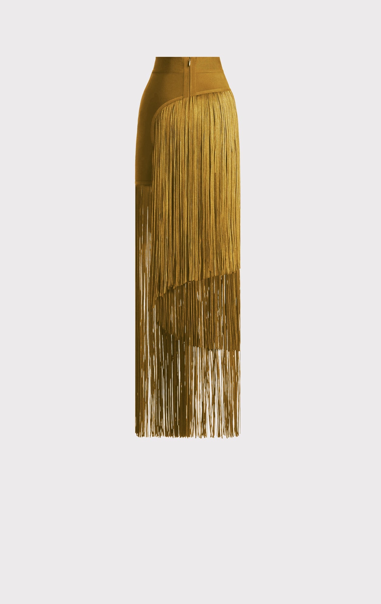 Asymmetrical Fringe Maxi Skirt | Bosc