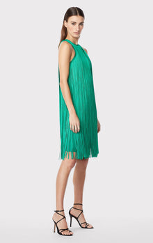 Racer Fringe Mini Dress | Jade