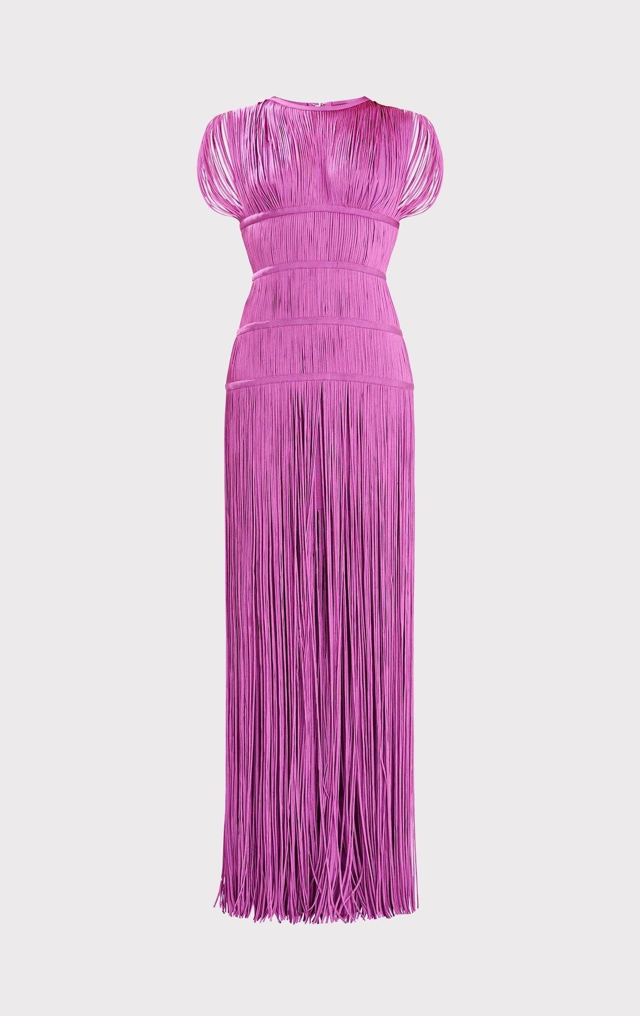 Banded Fringe Gown | Azalea