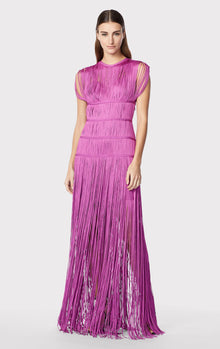 Banded Fringe Gown | Azalea