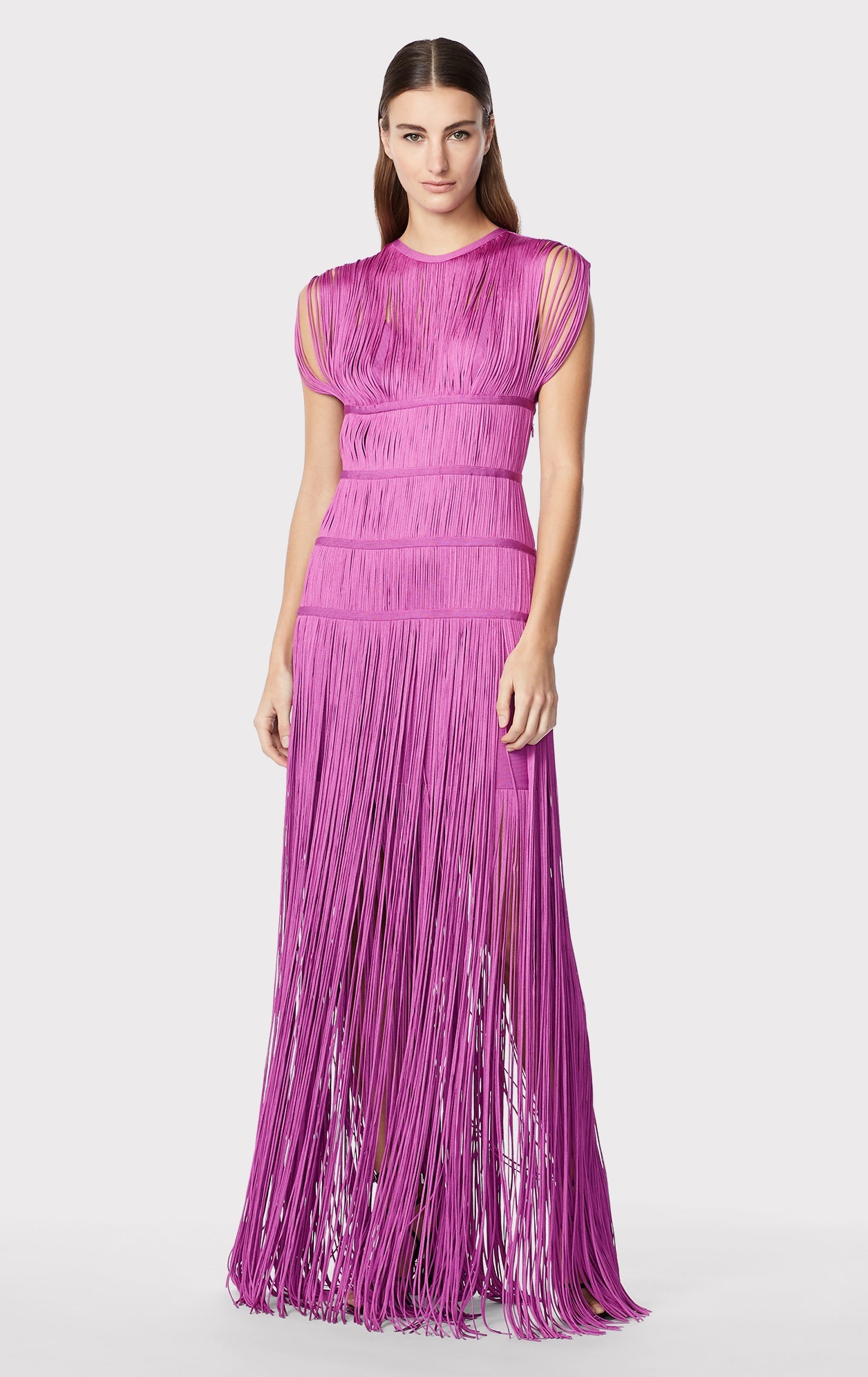 Banded Fringe Gown | Azalea