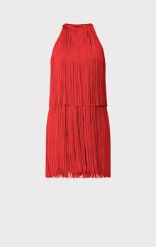 Tiered Fringe Mini Dress | Currant