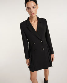 Jacket Dress With Pleating | Women | Black