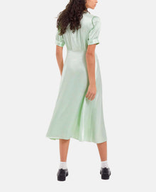 Long Green Dress With Buttons | Women | Mint