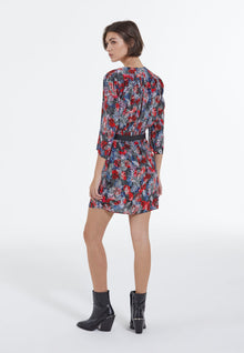 Short Dress With Floral Print | Women | Multicolorlor