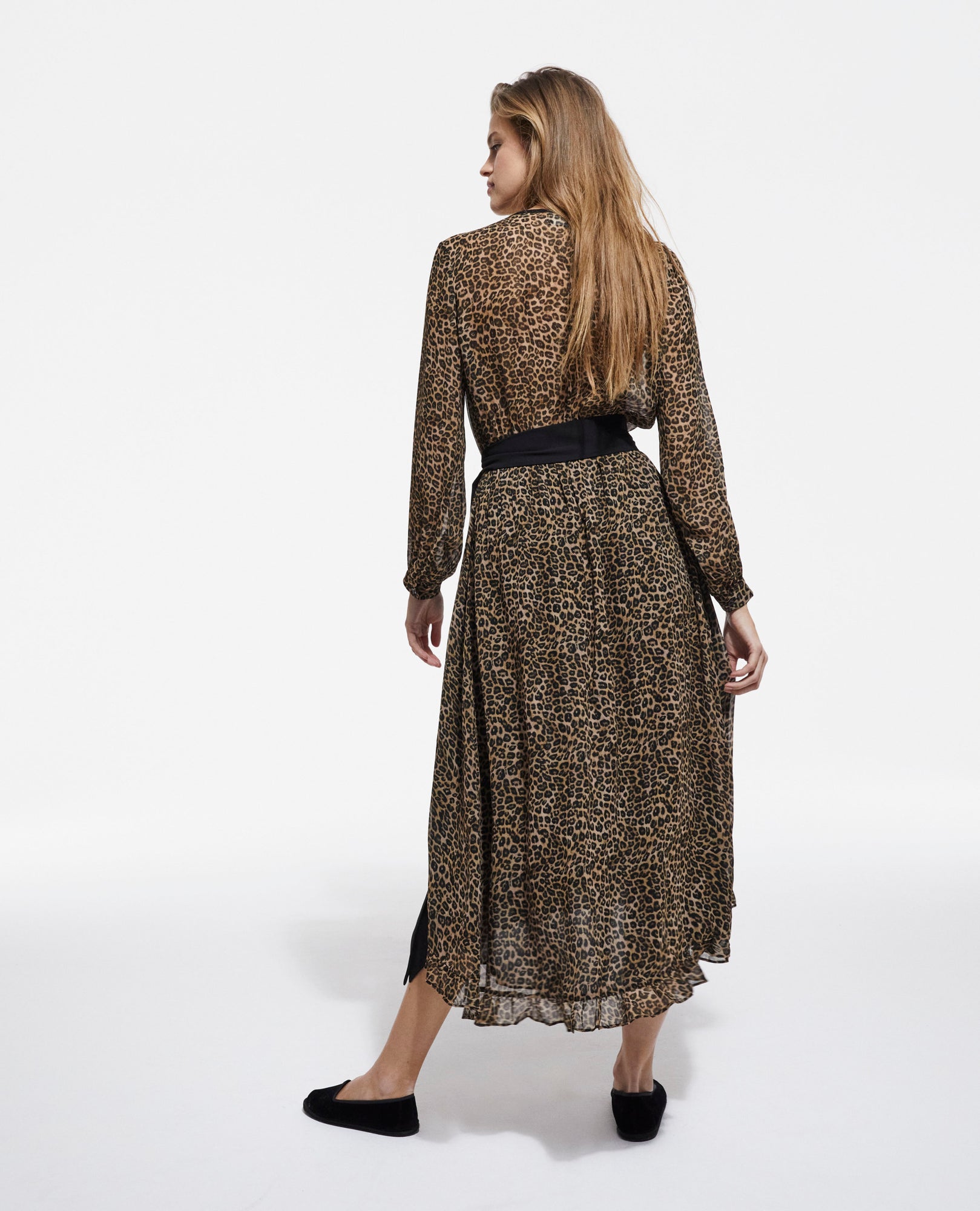 Long Print Dress | Women | Leopard