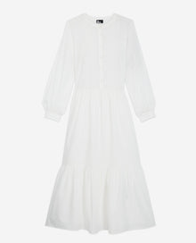 Long Embroidered Dress | Women | White