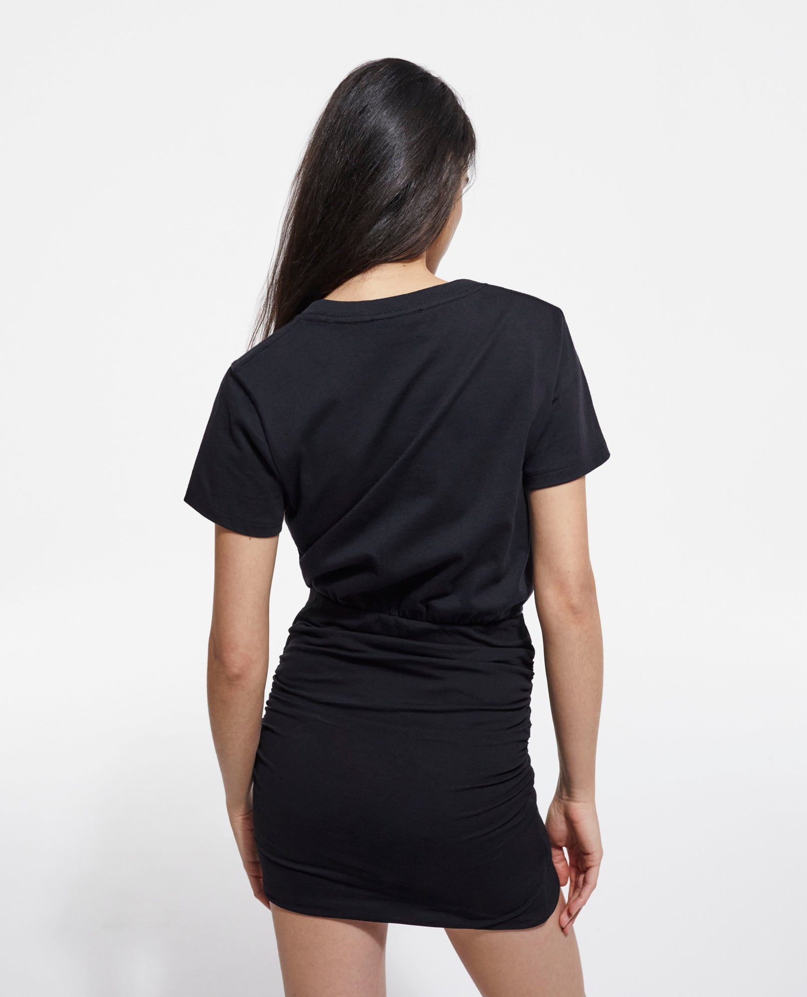 Short Cotton Dress | Women | Black