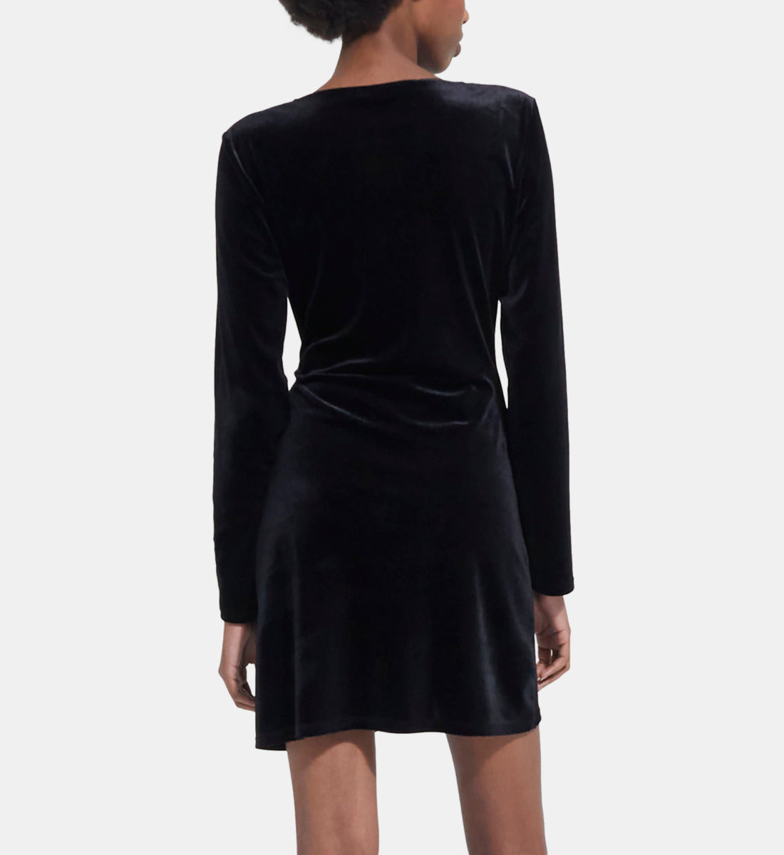 Short Velvet Dress | Women | Black