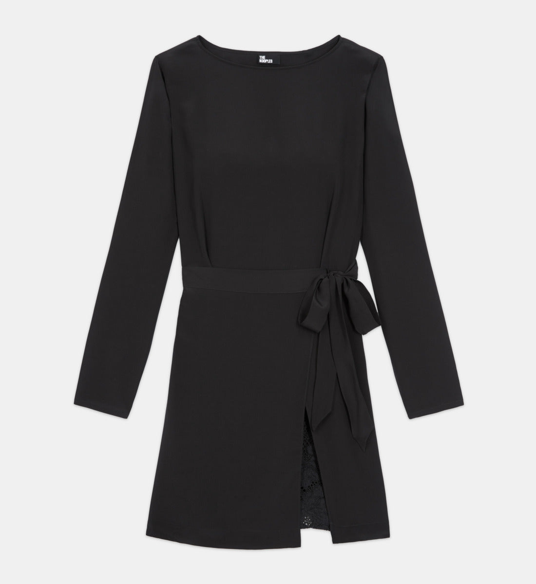 Short Silk Dress | Women | Black