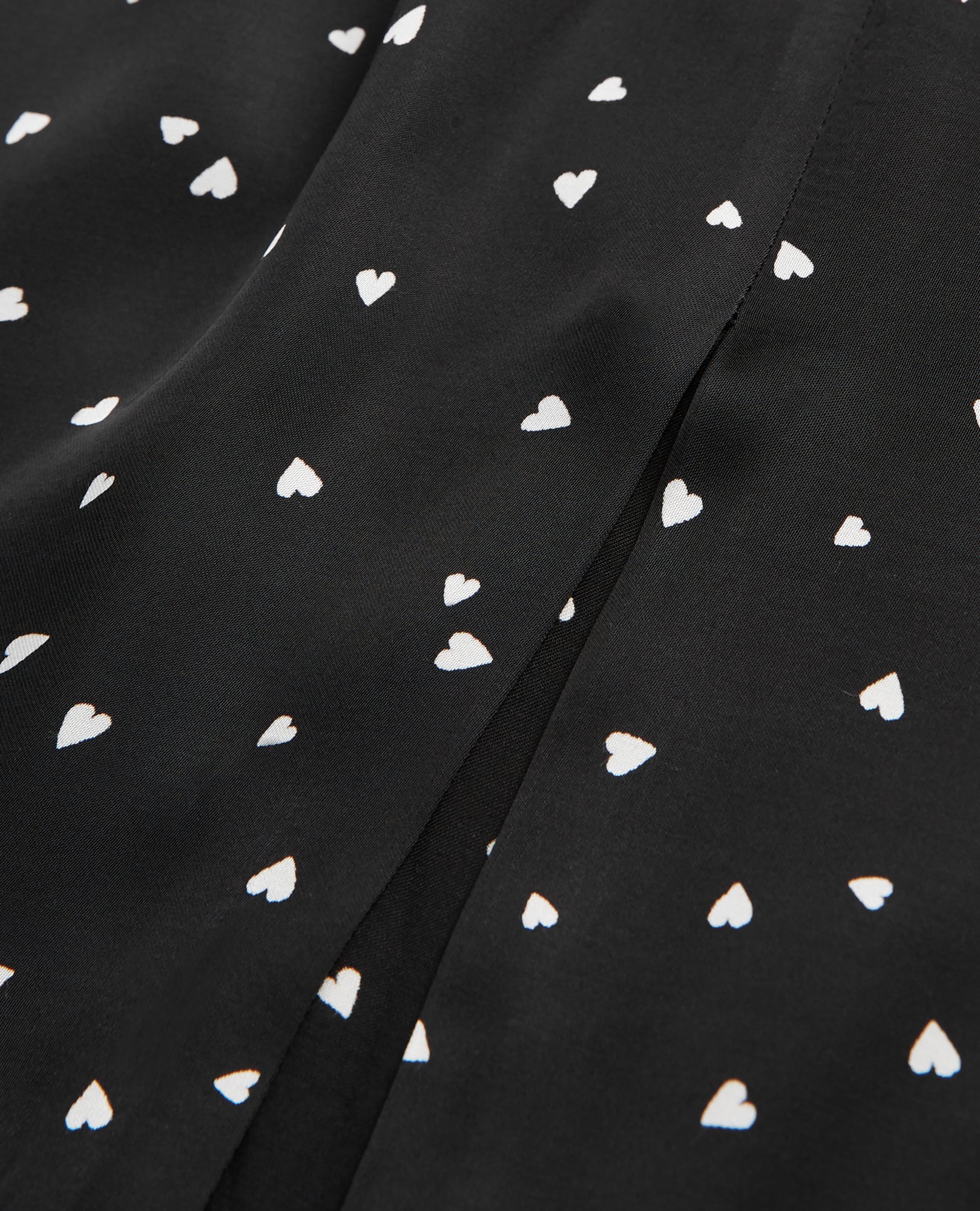 Short Dress With Heart Print | Women | Black