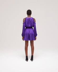 Short Dress With Ruffles | Women | Purple