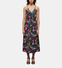 Long Printed Wrap Dress | Women | Multicolorlor