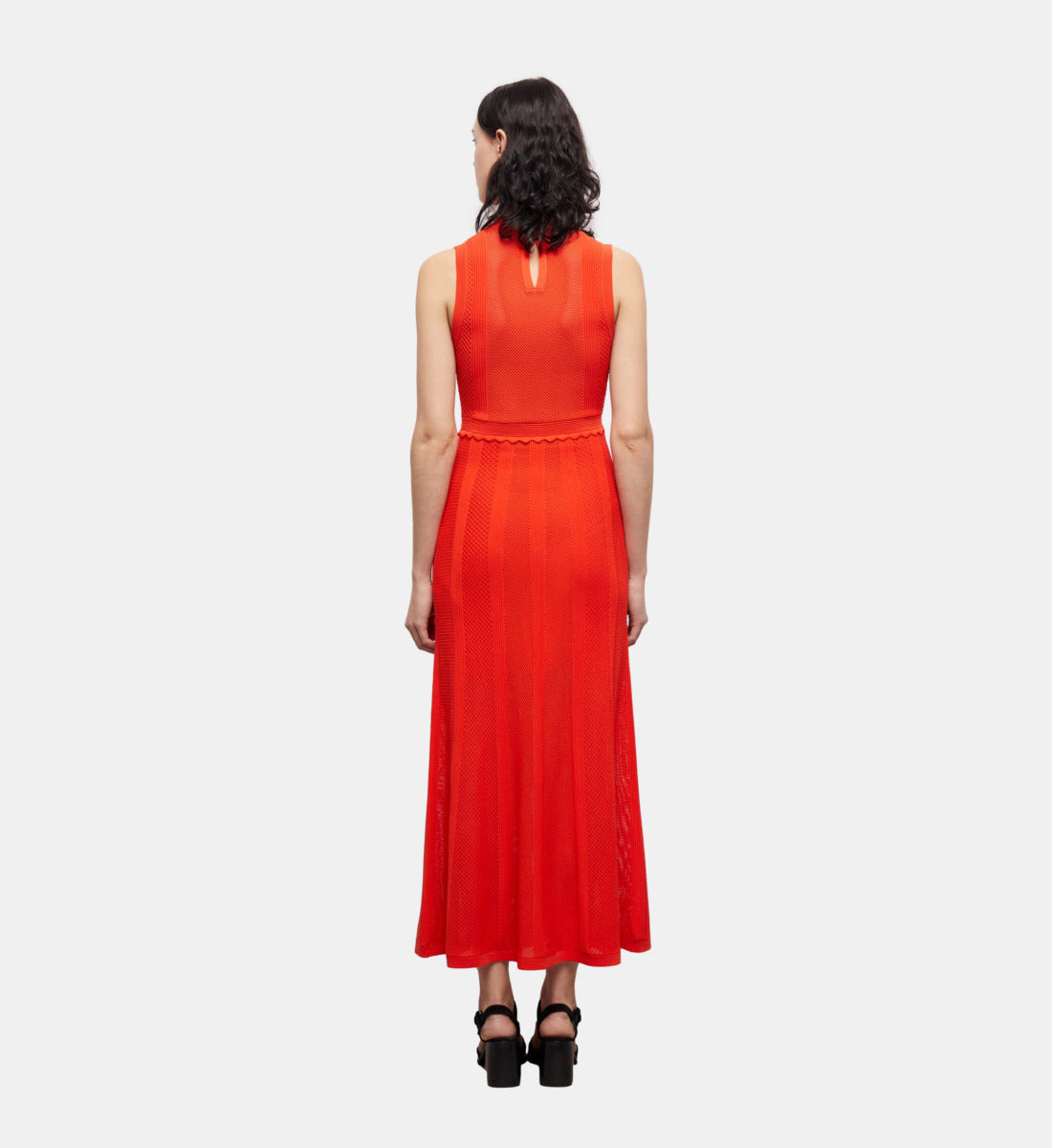 Long Orange Knit Dress | Women | Pumpkin