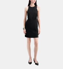 Short Crepe Dress | Women | Black