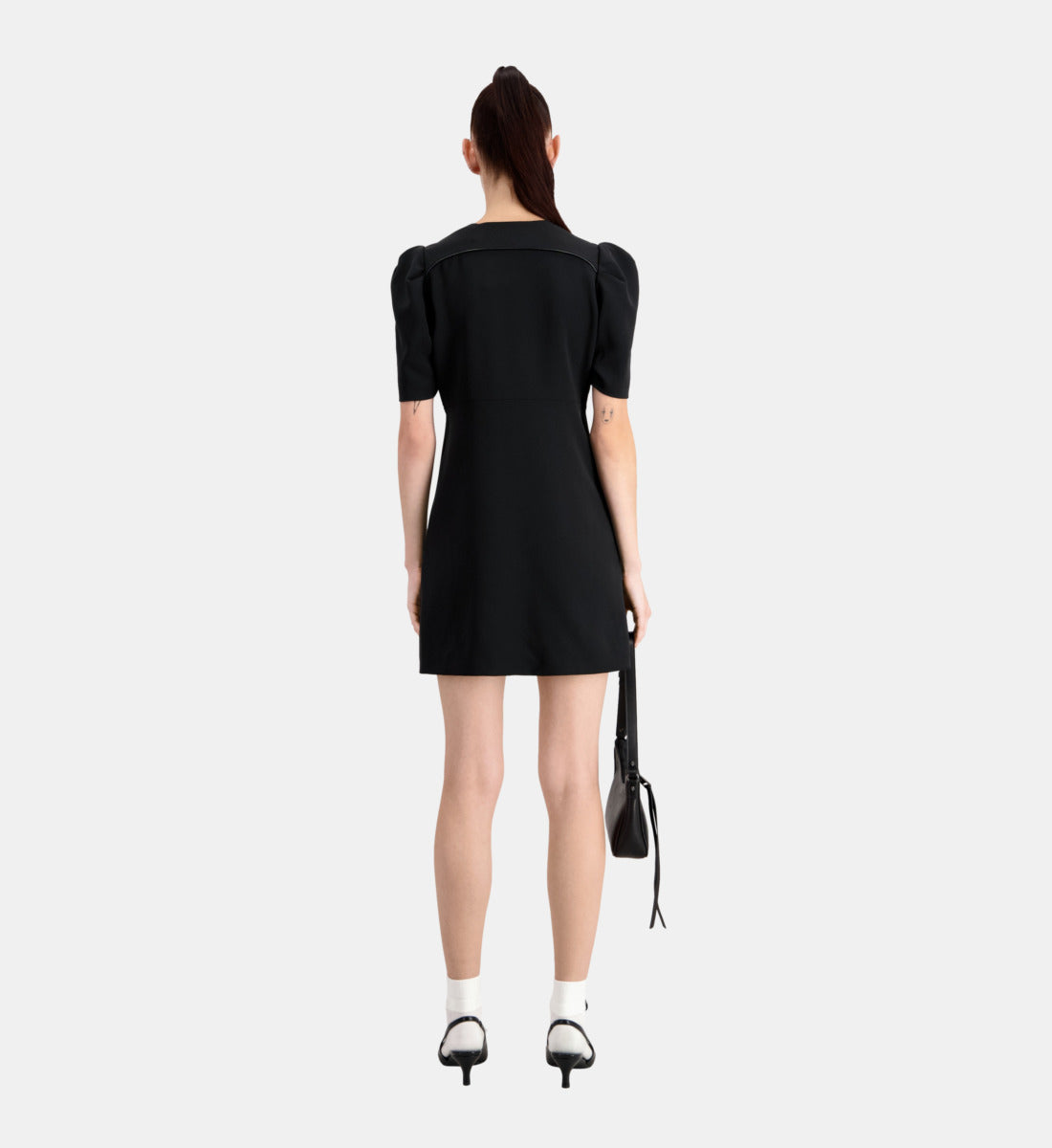 Short Crepe Dress | Women | Black