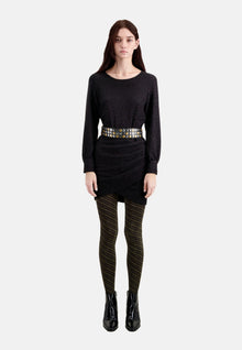 Short Glitter Effect Dress | Women | Black