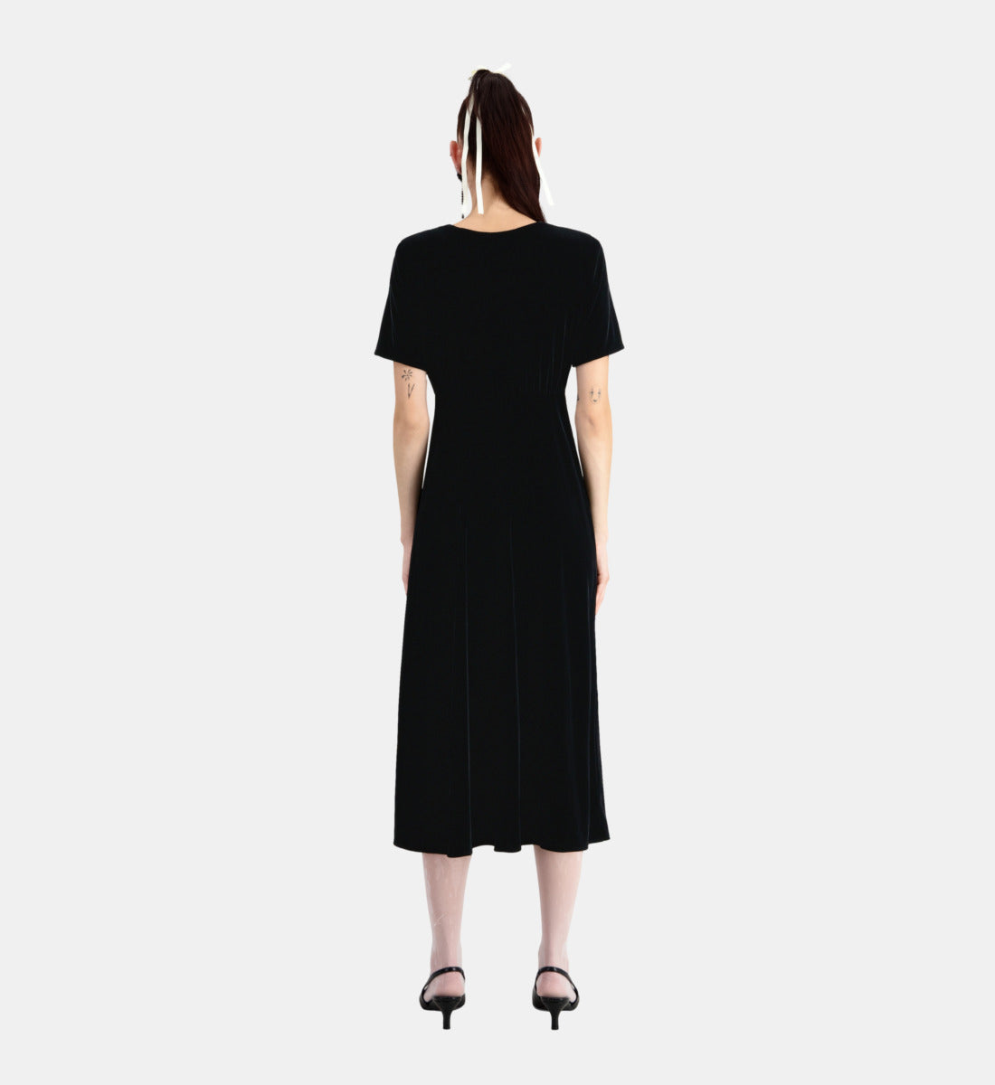 Long Velvet Dress | Women | Black