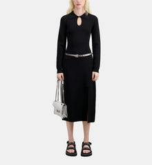 Long Knit Dress | Women | Black