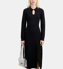 Long Knit Dress | Women | Black