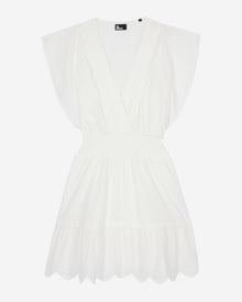 Short Dress In English Embroidery | Women | White