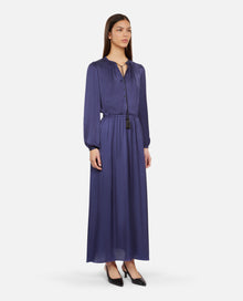 Long Dress With Lacing | Women | Night Blue