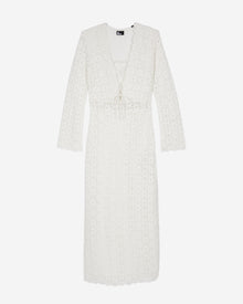 Long Guipure Dress | Women | White