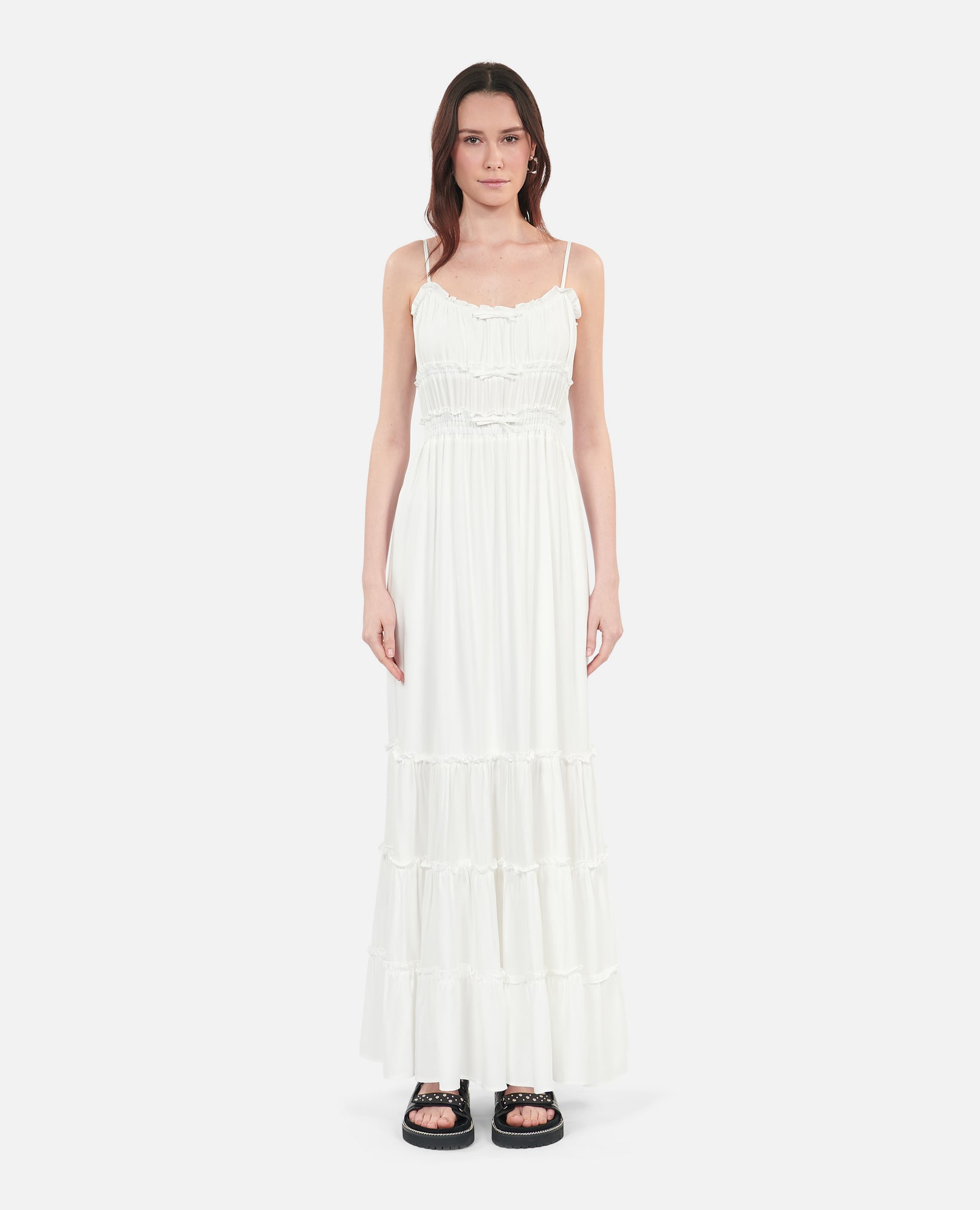 Long Dress With Bows | Women | White