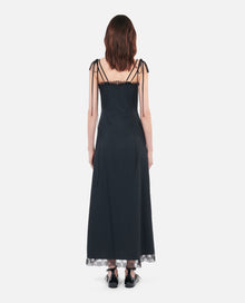 Long Dress With Lace | Women | Black