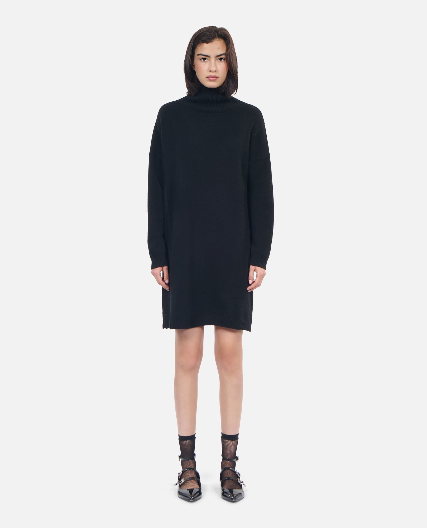 Short Cashmere Sweater Dress | Women | Black