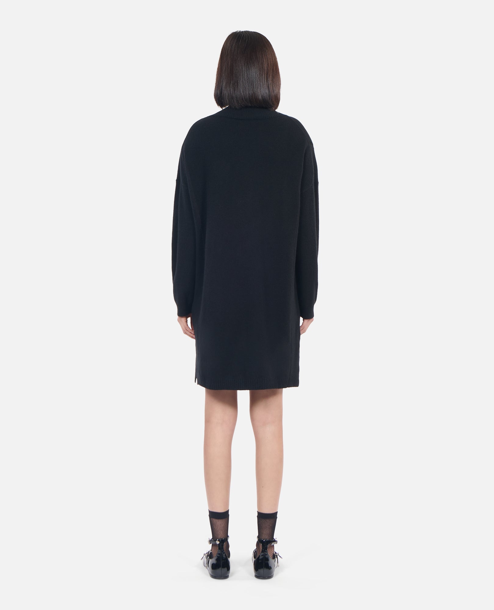 Short Cashmere Sweater Dress | Women | Black